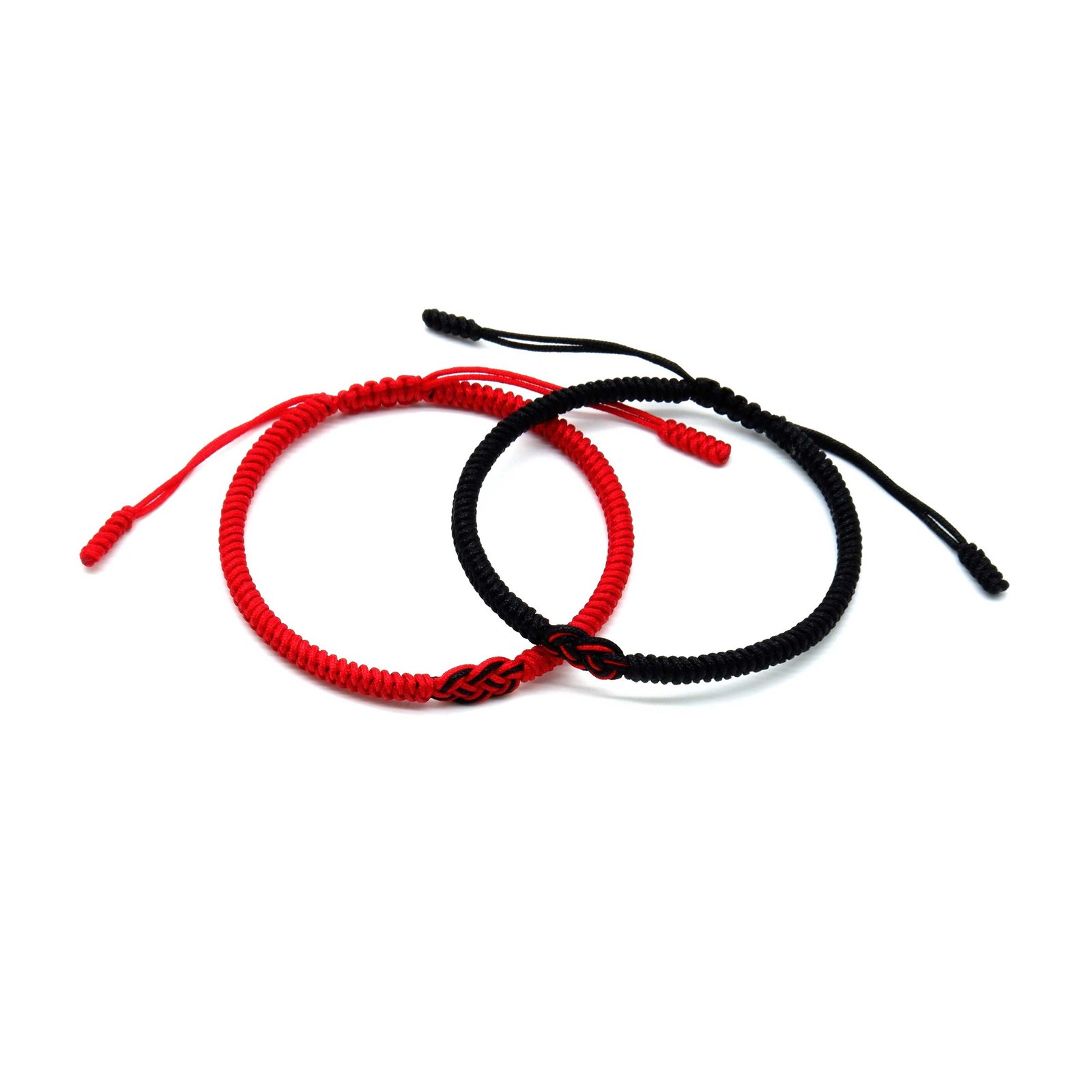 PACK 2 RED BLACK INFINITY BRACELET