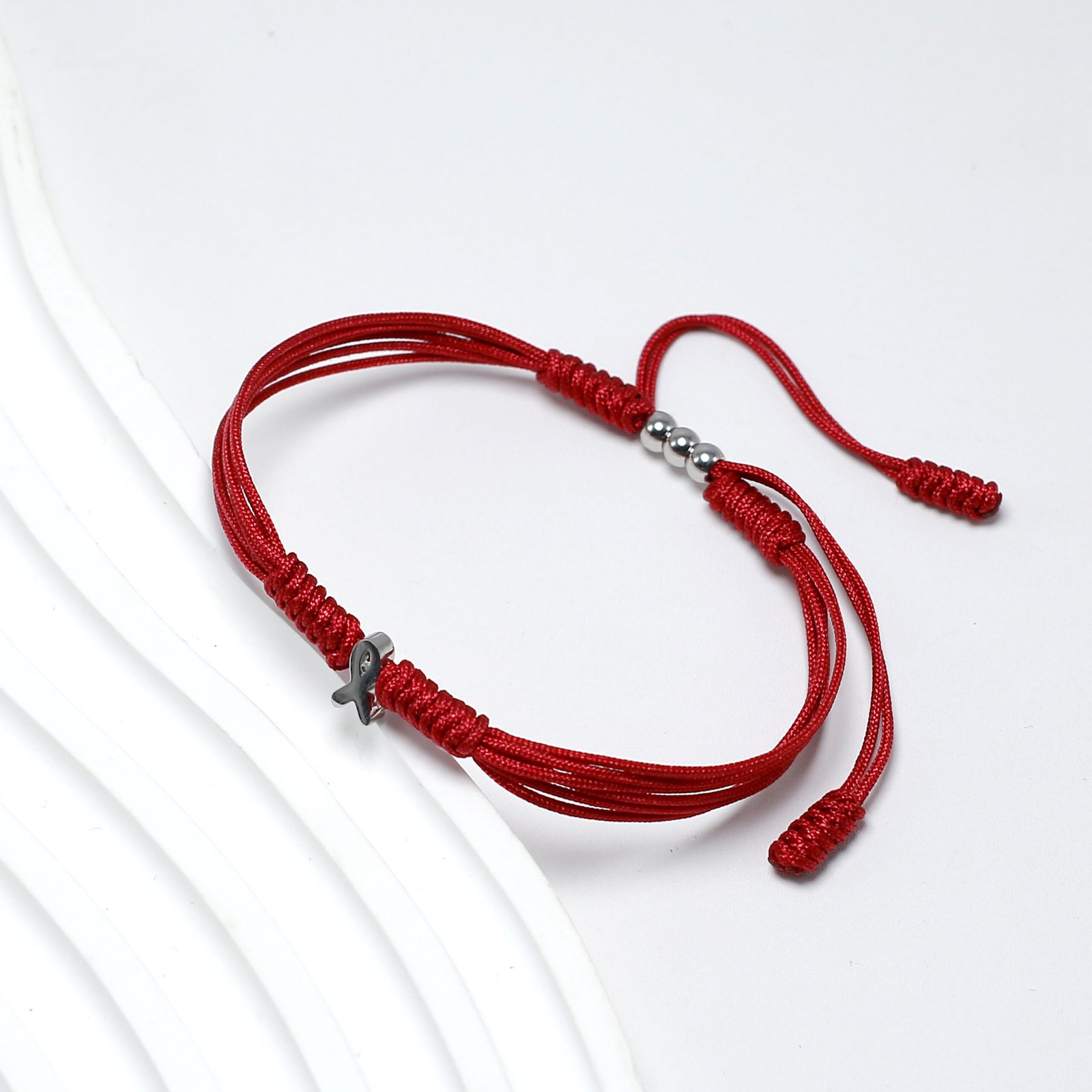 Burgundy Awareness Bracelet for Multiple Myeloma, Brain Aneurysm, Disabled Adults, Factor V Leiden, Meningitis
