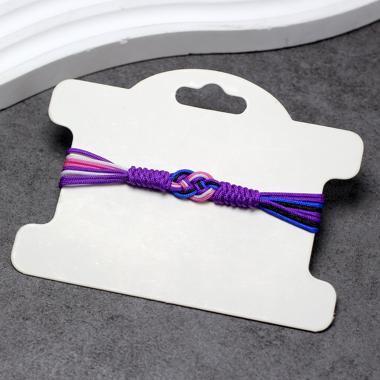 Genderfluid Infinity String Bracelet