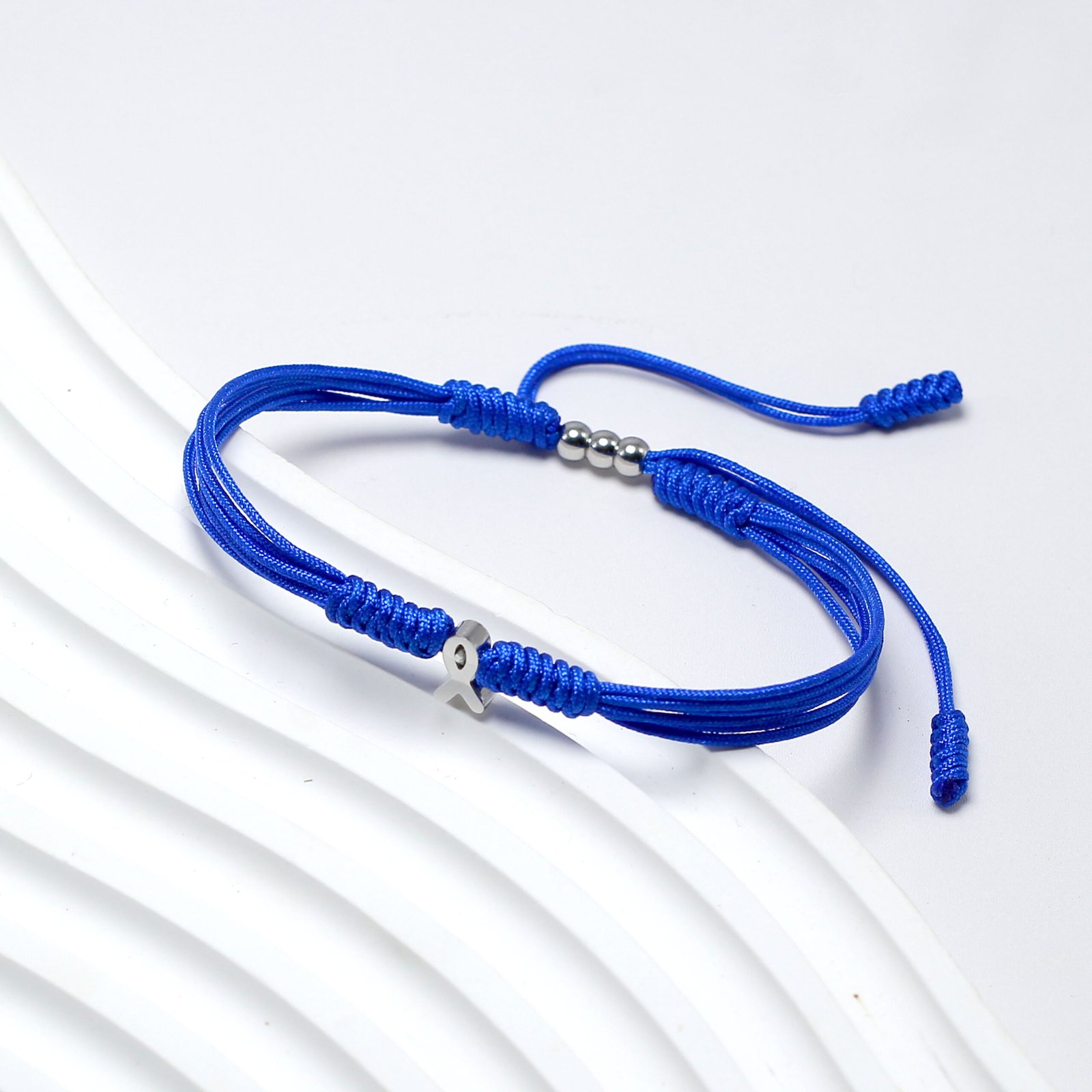 Blue Awareness Bracelet for Child Abuse and Prevention Awareness, Mesothelioma, Anti-Bullying, Addiction Recovery Awareness, Prostate Cancer and More